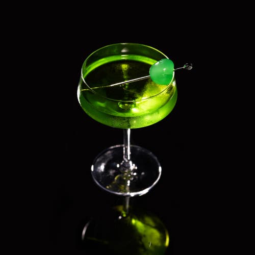 Viski Raye Crystal Angled Coupe Glasses Set Of 2 In Clear