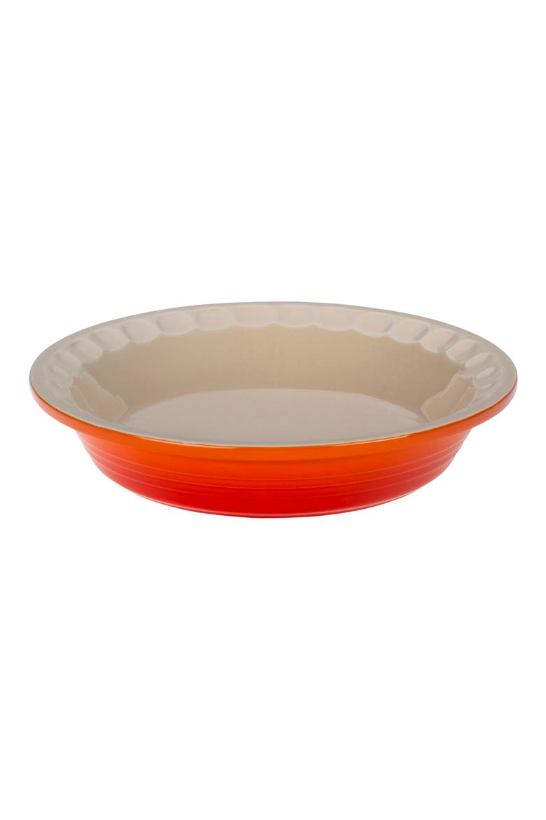 9-Inch Stoneware Pie Dish, Main, color, flame