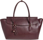 MANGO Patty Faux Leather Tote