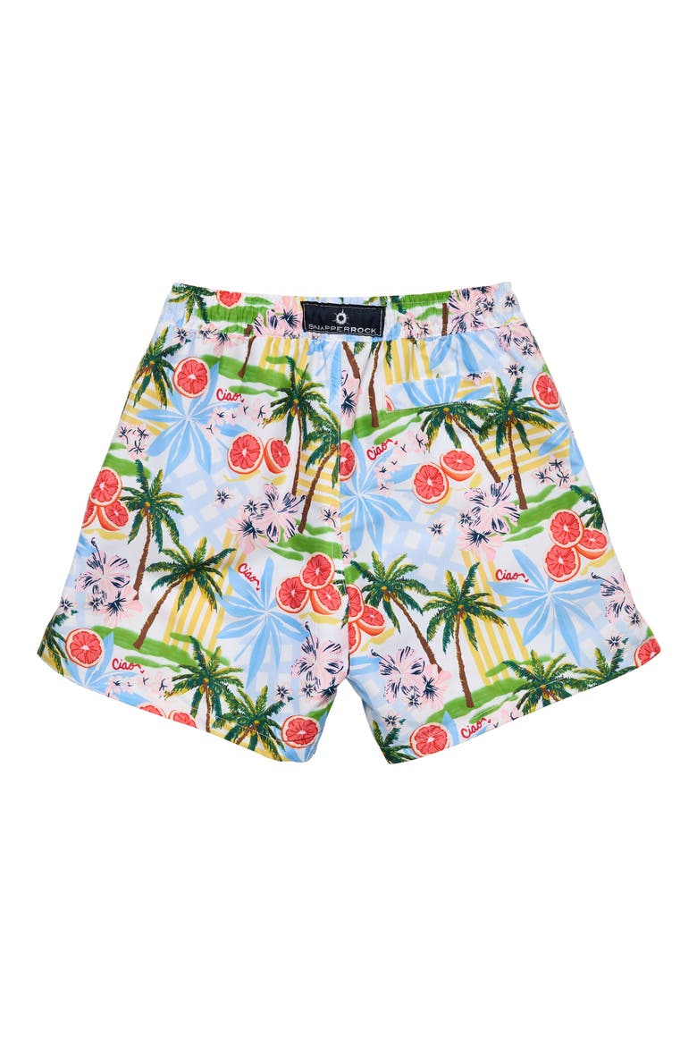 Kids' Ciao Paradiso UPF 50+ Swim Trunks, Alternate, color, BLUE