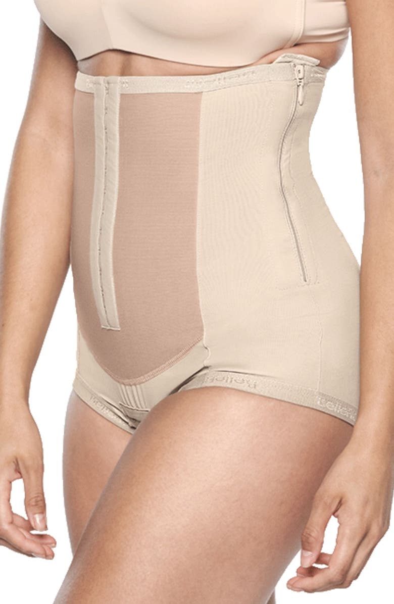 Bellefit Dual Closure Girdle, Alternate, color, Beige