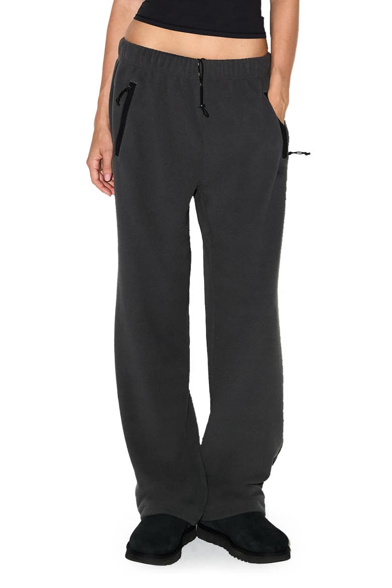 Outdoor Fleece Straight Leg Pants, Main, color, ASH