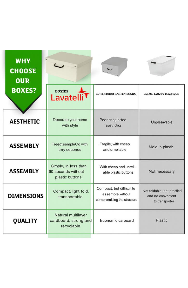 Lavatelli 6 Pack Large Size Storage Box, Alternate, color, Multicolored