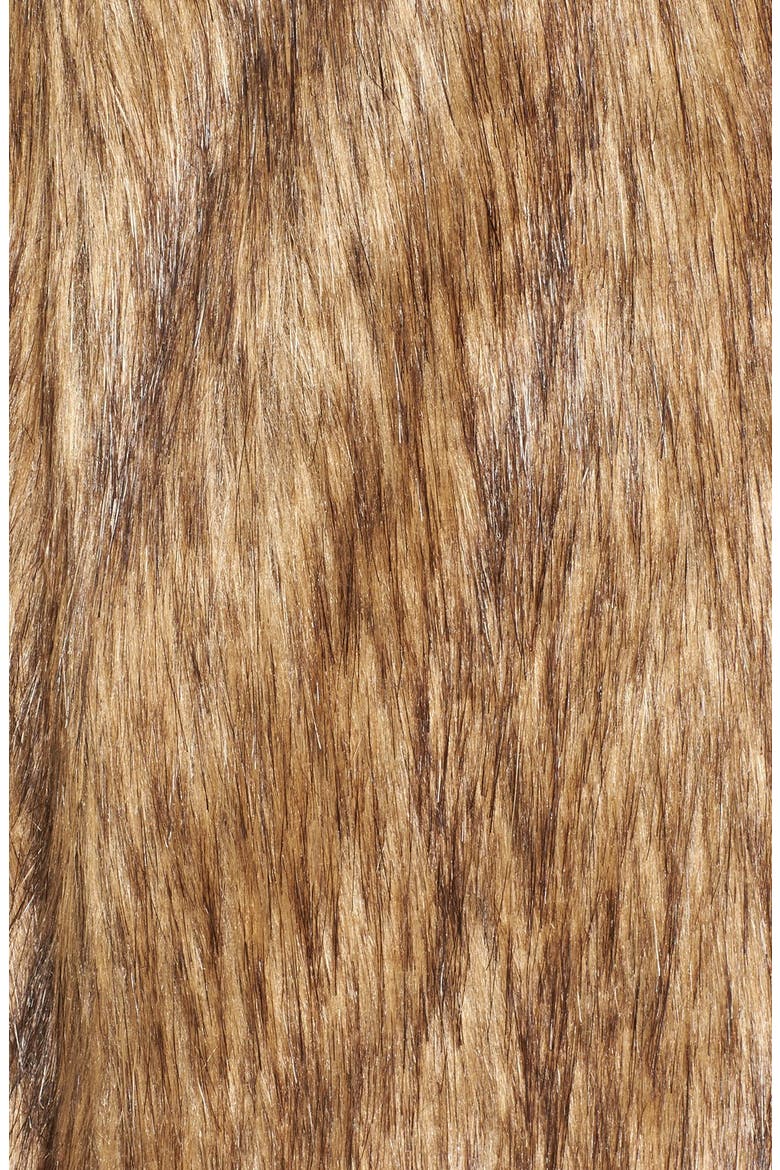 Faux Fur Vest, Alternate, color, TAN BROWN FAUX FUR