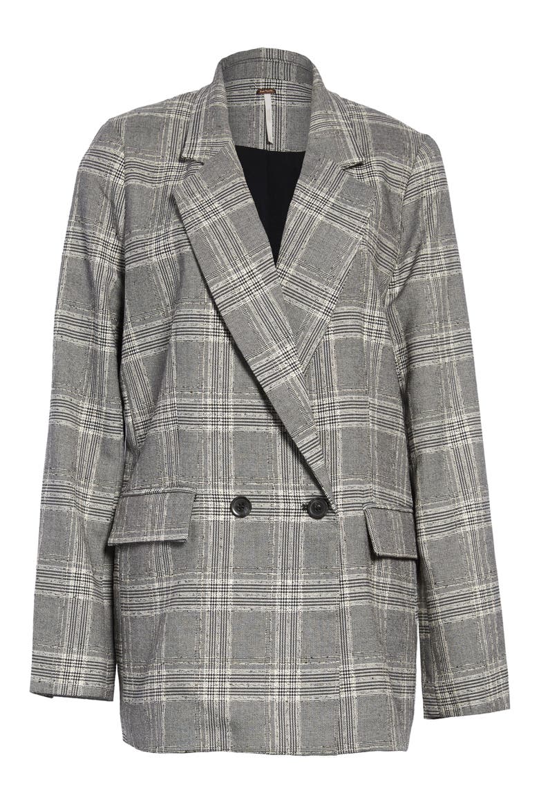Sporty Oversize Blazer, Alternate, color, BLACK COMBO