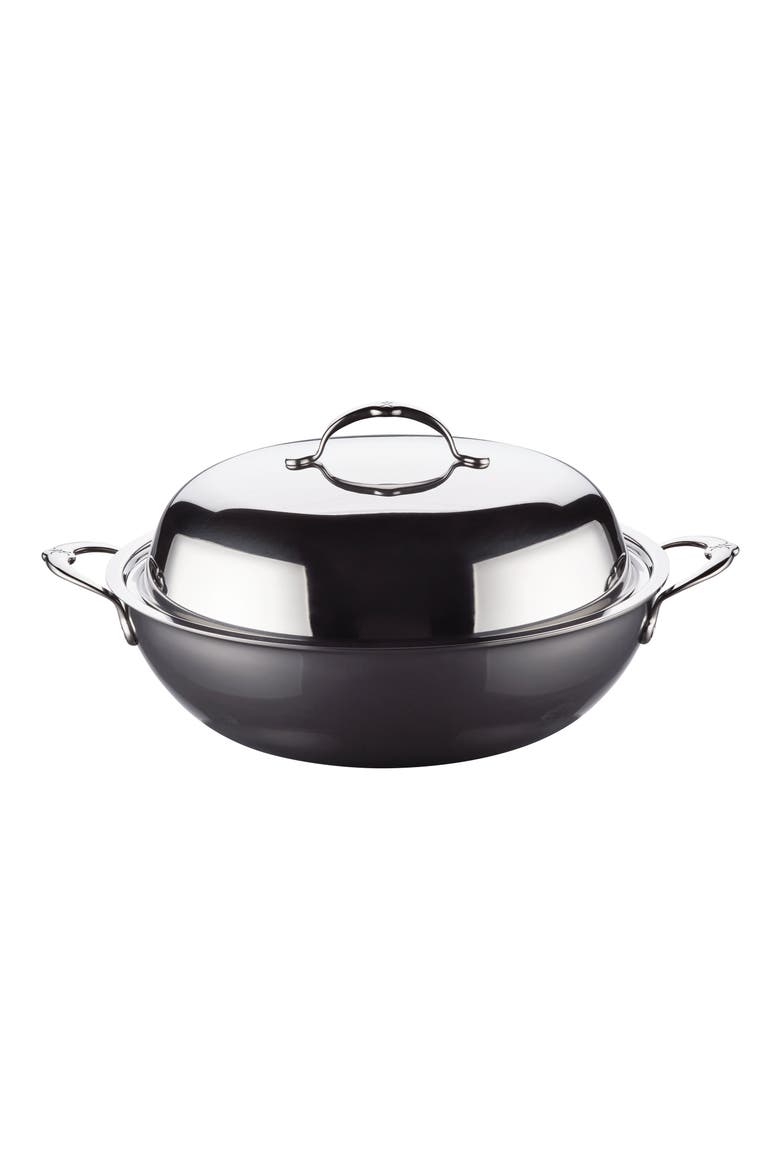 NanoBond 14-Inch Wok with Lid, Main, color, STAINLESS STEEL
