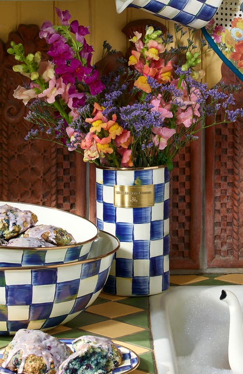 Mackenzie-childs Mackenzie Childs Royal Check Utensil Holder