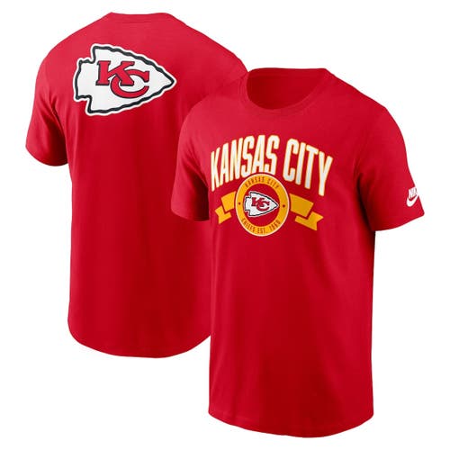 Nike Red Kansas City Chiefs Rewind Front And Back Hit Essential T-shirt In Red