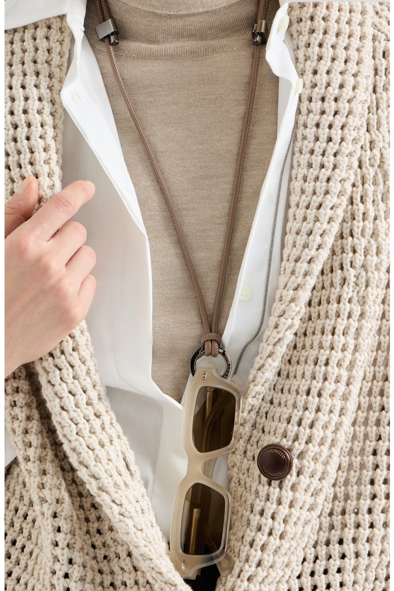 Glasses cord with monili, Alternate, color, Beige