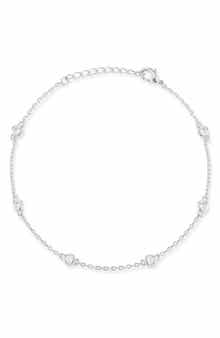 Cubic Zirconia Station Bracelet