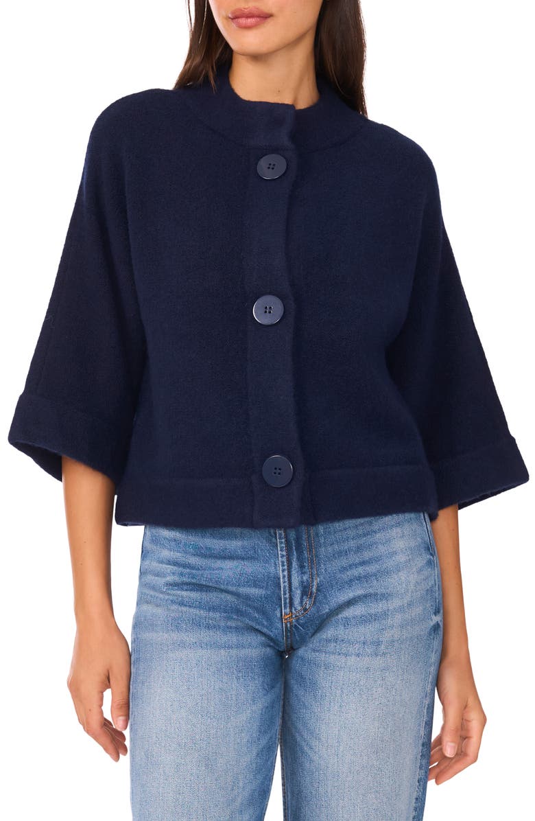 Halogen<sup>®</sup> Wide Sleeve Top, Main, color, Classic Navy