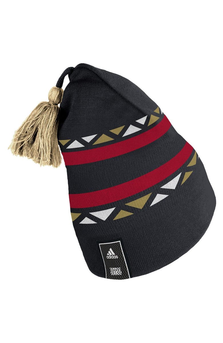 adidas Men's adidas  Black Ottawa Senators Reverse Retro 2.0 Pom Cuffed Knit Hat, Alternate, color, Black