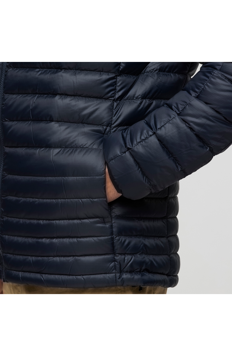 Cotopaxi Fuego Down Hooded Jacket - Men's, Alternate, color, Carbon Stripes