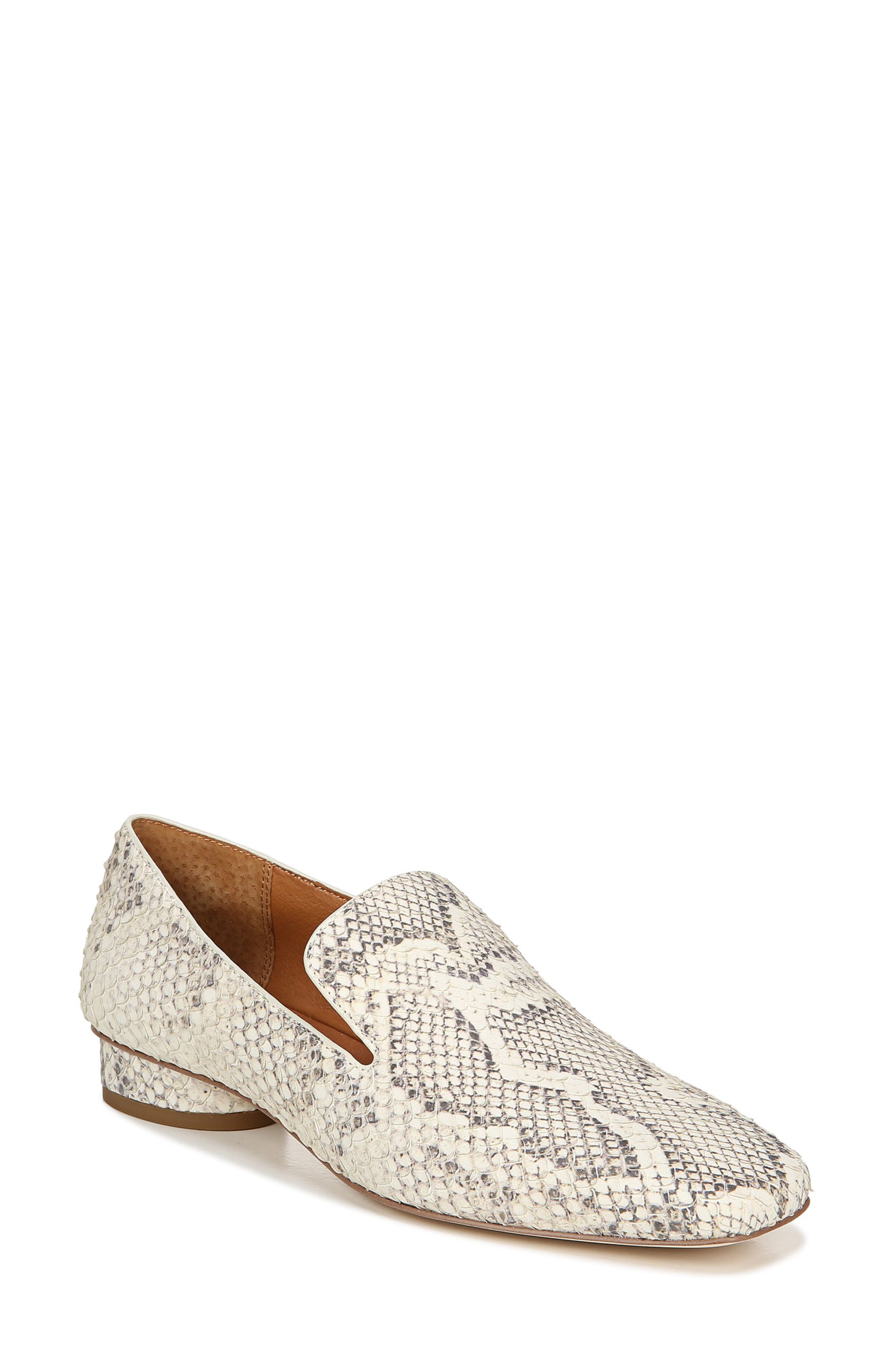 SARTO by Franco Sarto Faith Square Toe Loafer, Main, color, SNAKE PRINT LEATHER