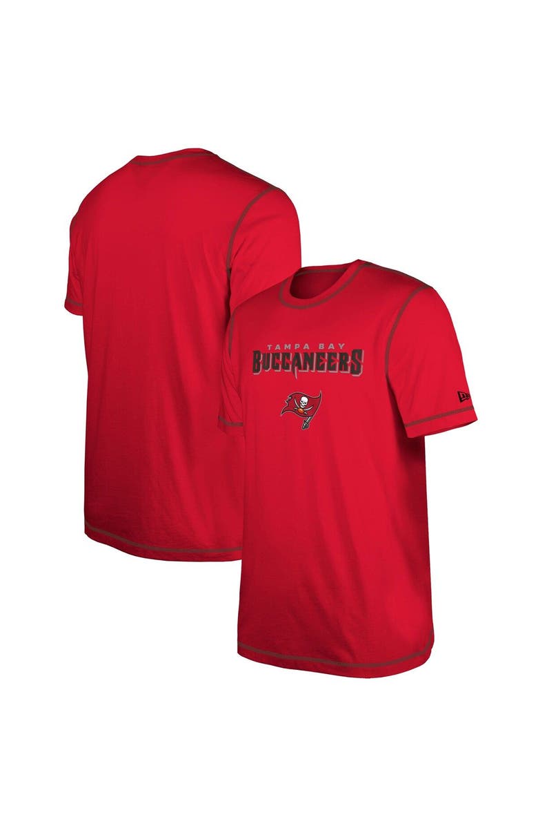 New Era Men's New Era Red Tampa Bay Buccaneers Third Down Puff Print T-Shirt, Main, color, Red