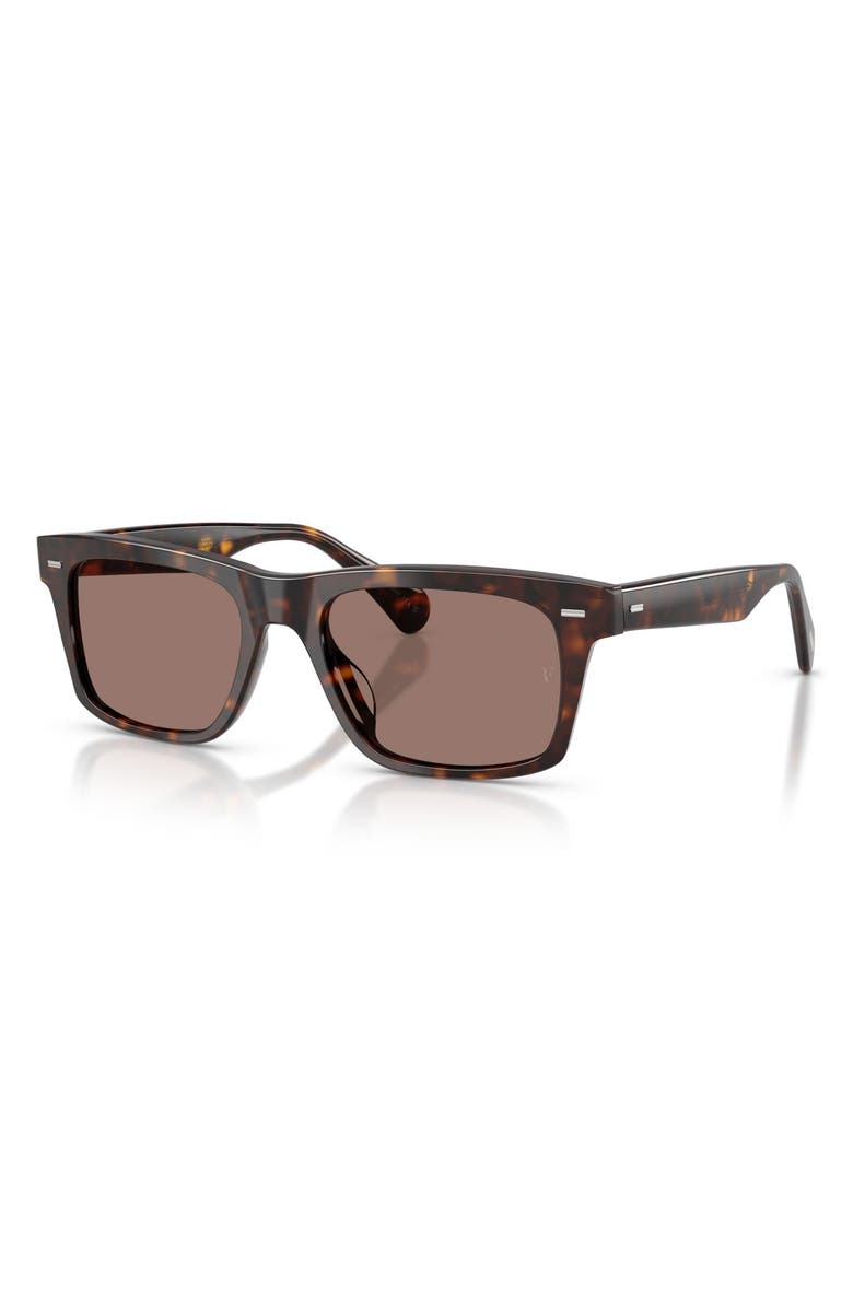 Oliver Peoples x Roger Federer Mr. Federer 55mm Polarized Rectangular Sunglasses, Alternate, color, Sierra