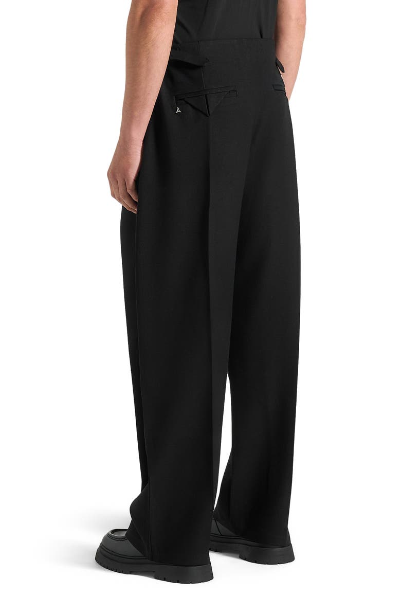 Manière De Voir Lior Box Pleat Wide Leg Trousers, Alternate, color, Black