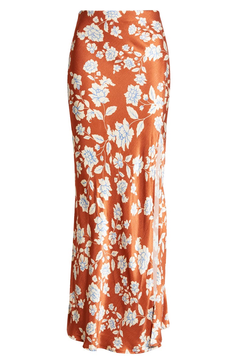 Bec + Bridge Blossom Satin Maxi Skirt, Alternate, color, 