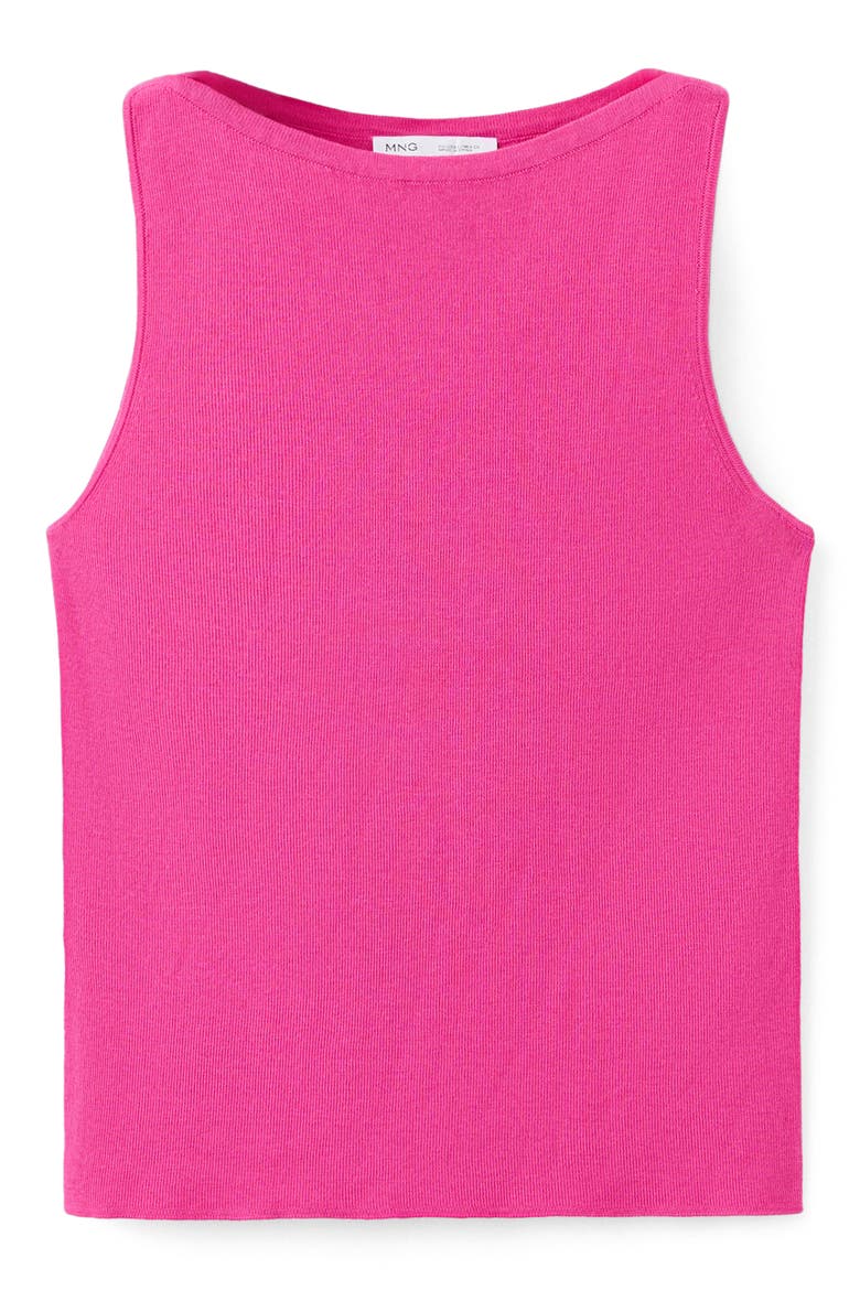 Fine-Knit Boat Neck Top, Alternate, color, FUCHSIA