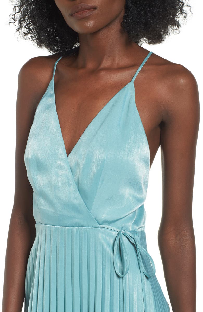 All in Favor Embroidered Midi Dress, Alternate, color, 