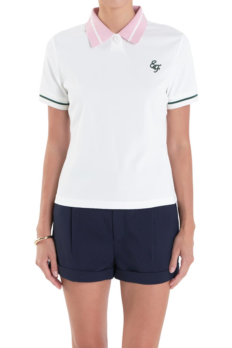 Sports Club Colorblock Polo, Alternate, color, OFF WHITE