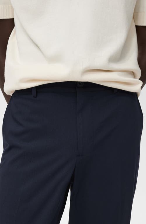 Mango Slim Fit Suit Pants In Blue