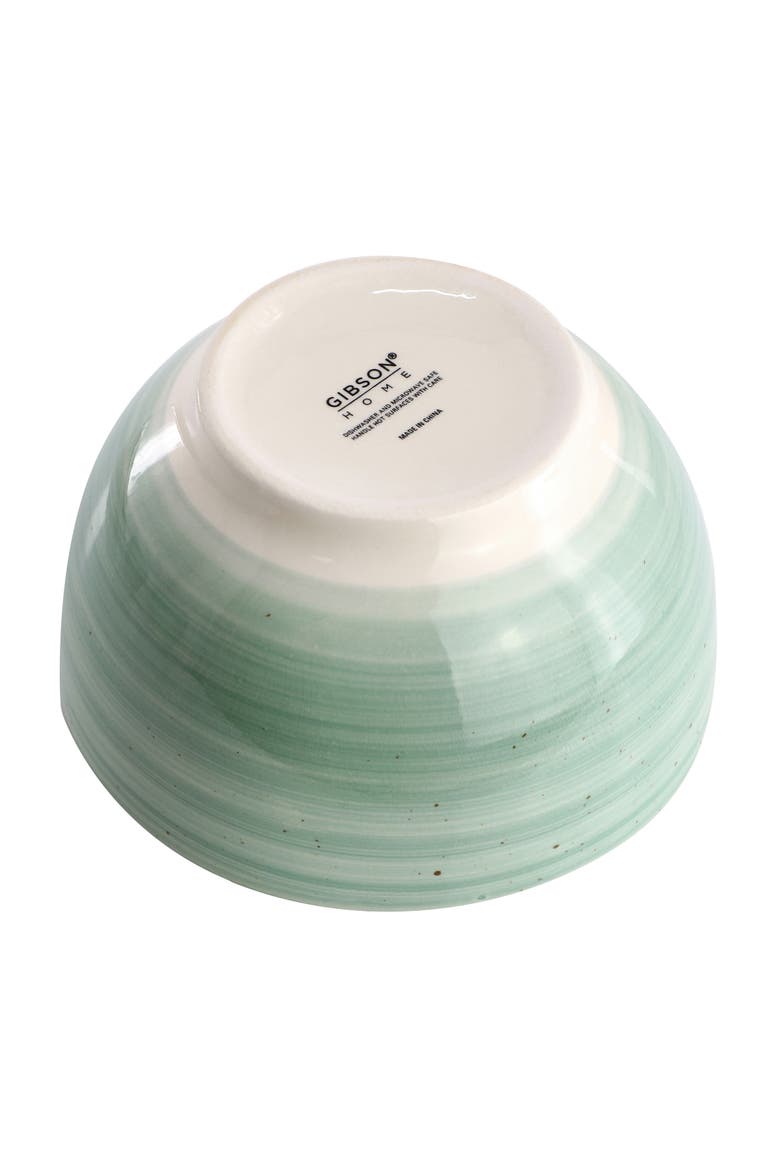 Stonebury 12 Piece Stoneware Dinnerware Set, Alternate, color, Green