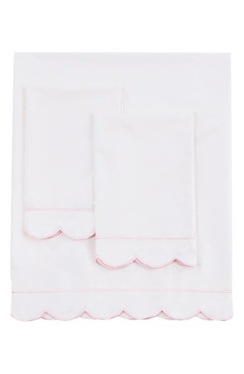 Scallop Frame 300 Thread Count Sheet Set