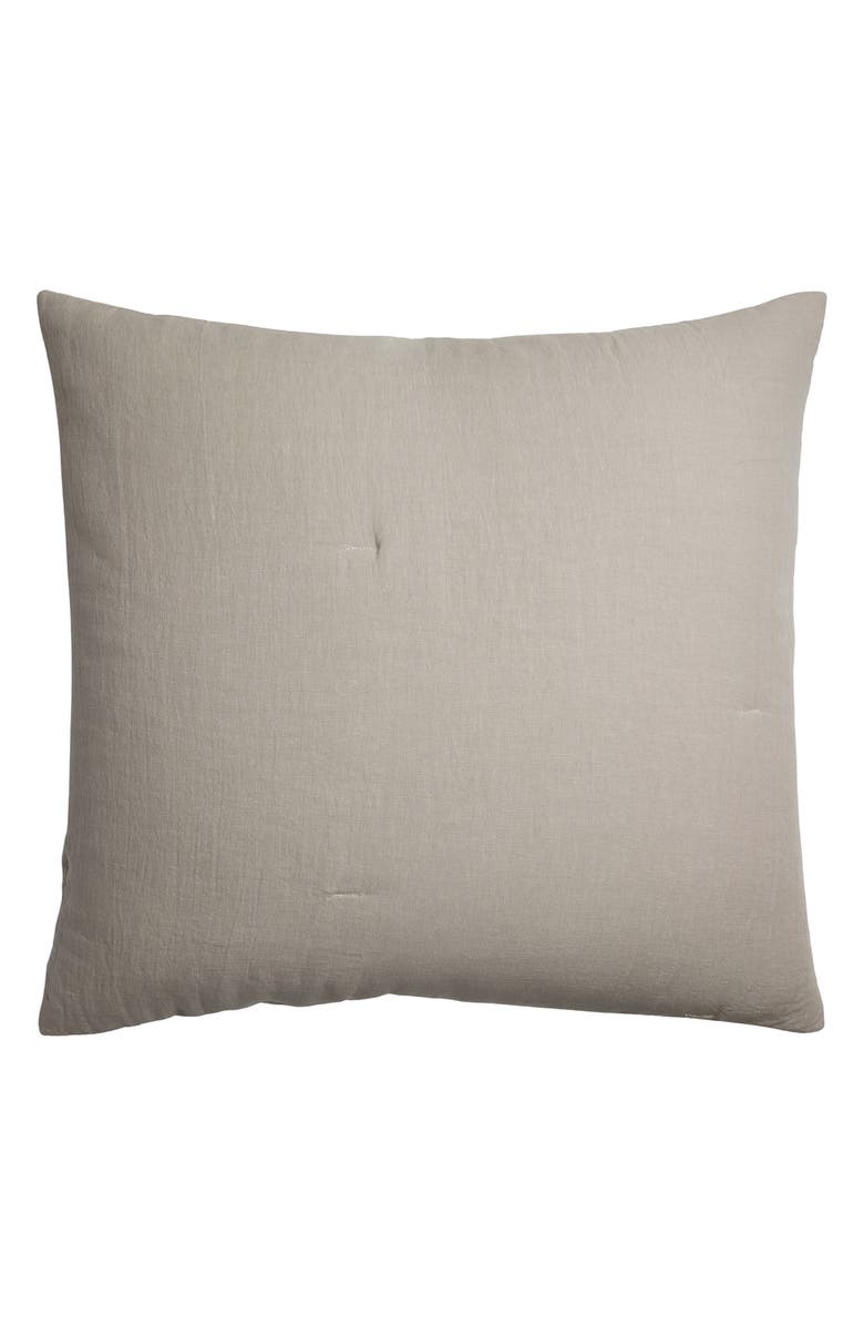 Parachute Everyday Linen Euro Sham, Main, color, Putty