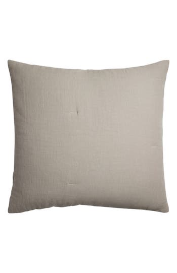 Parachute Everyday Linen Euro Sham In Gray