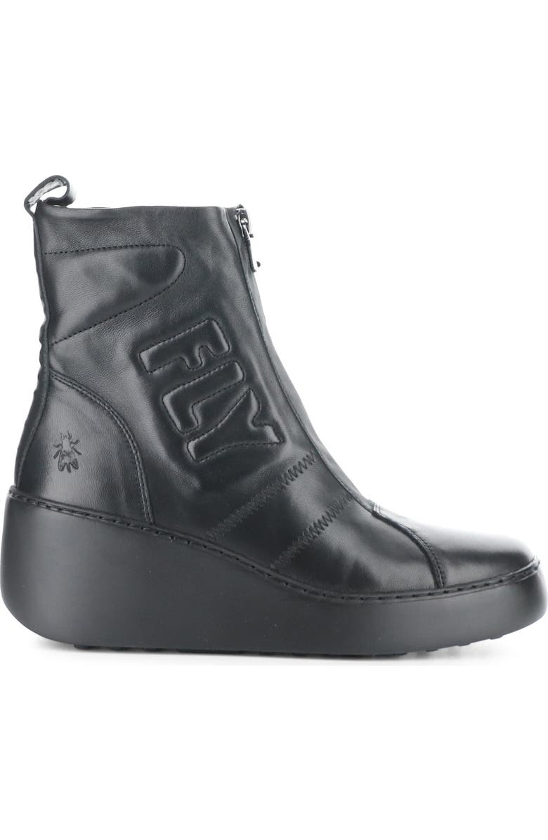 Fly London Drim Platform Wedge Bootie, Alternate, color,