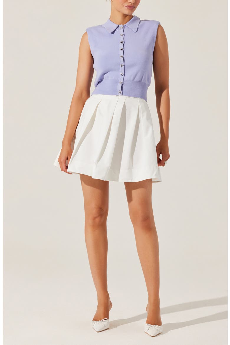 Kori Collared Cotton Sweater Vest, Alternate, color, PERIWINKLE