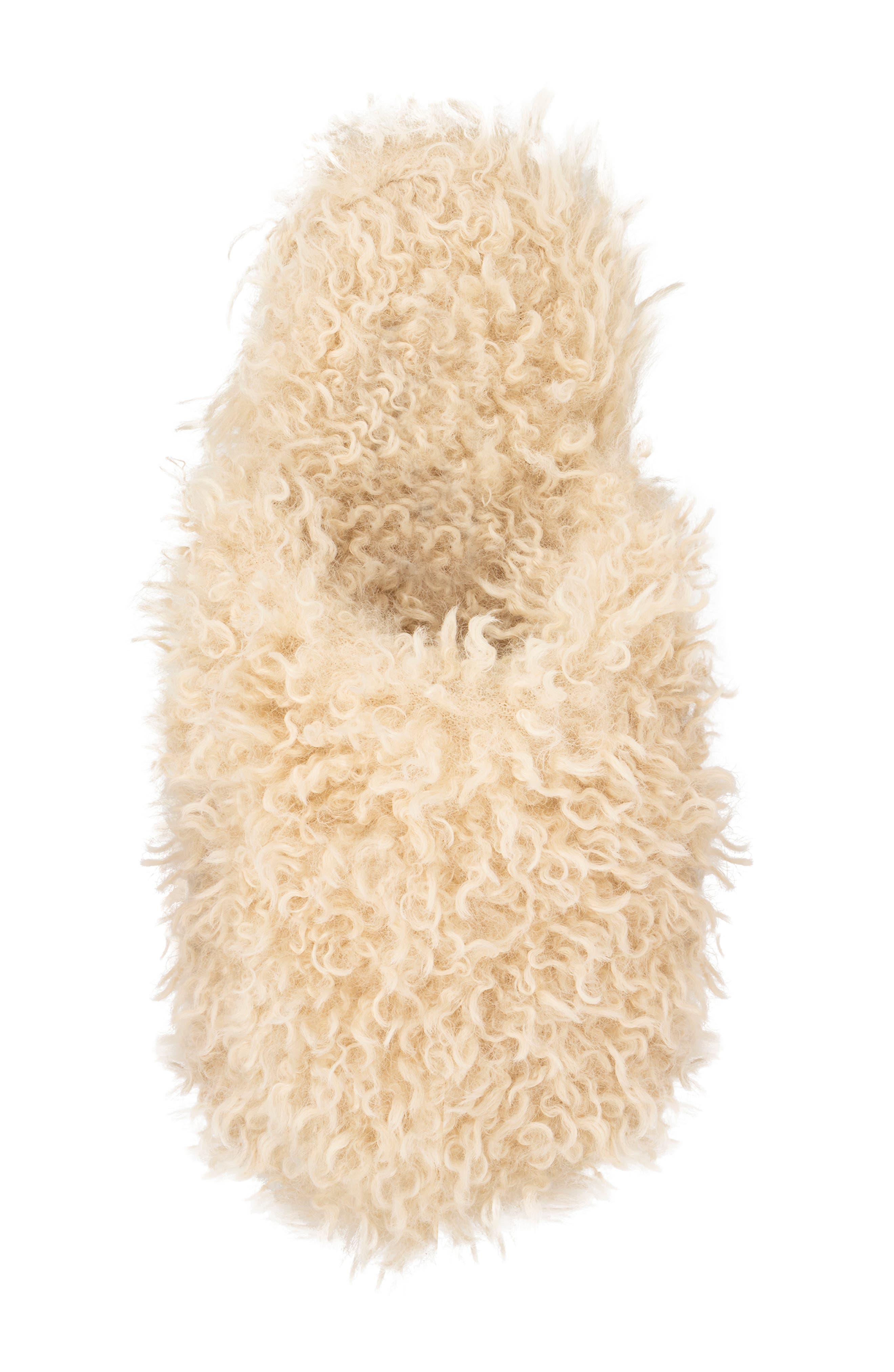 OLIVIA MILLER Shaggy Faux Fur Slipper, Alternate, color, 
