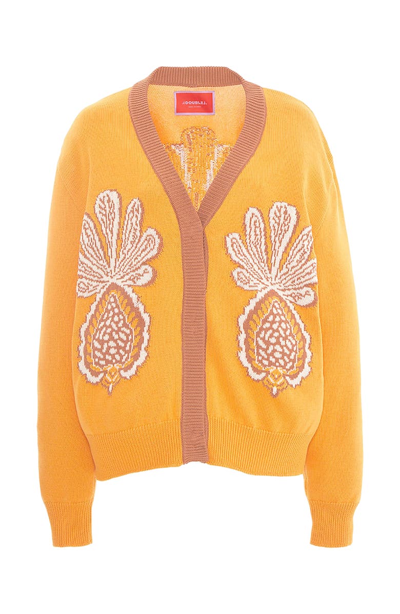 La DoubleJ Pineapple Cardigan Ivory, Alternate, color,