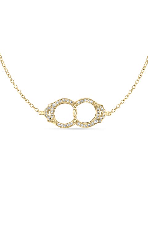 Diamond Handcuff Necklace