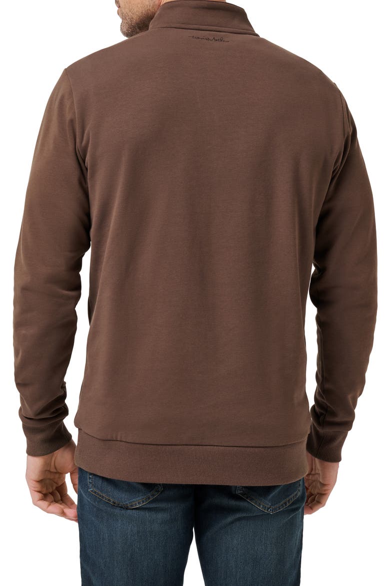 Cloud 2.0 Quarter Zip Pullover, Alternate, color, CHOCOLATE BROWN