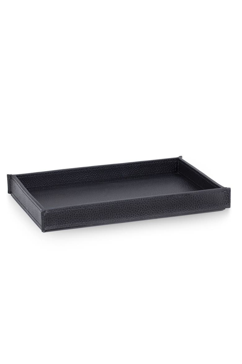 Piega Lychee Black Tray, Main, color, BLACK