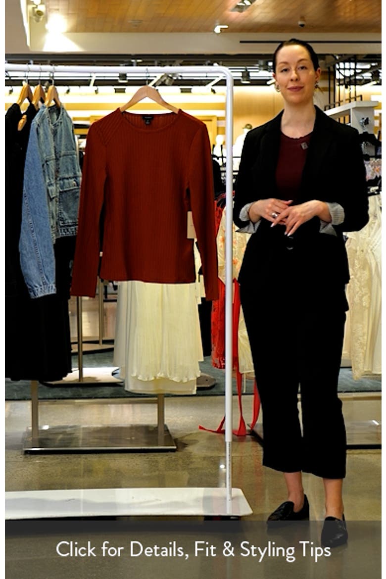 Fitted Raglan Sleeve Knit Top video