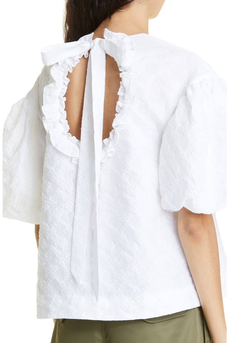 Women's Signature Puff Sleeve Blouse, Alternate, color, WHITE
