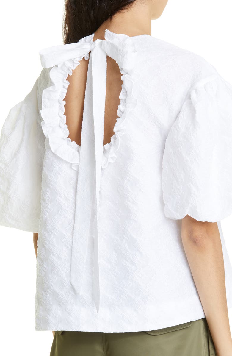 Simone Rocha Women's Signature Puff Sleeve Blouse, Alternate, color, 