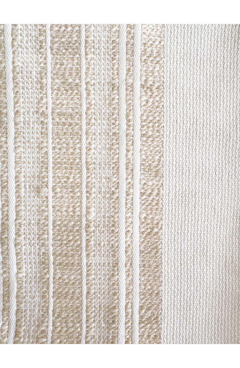 Anaya Beach Club White Stripe Indoor Outdoor Pillow, Alternate, color, Beige Stripe