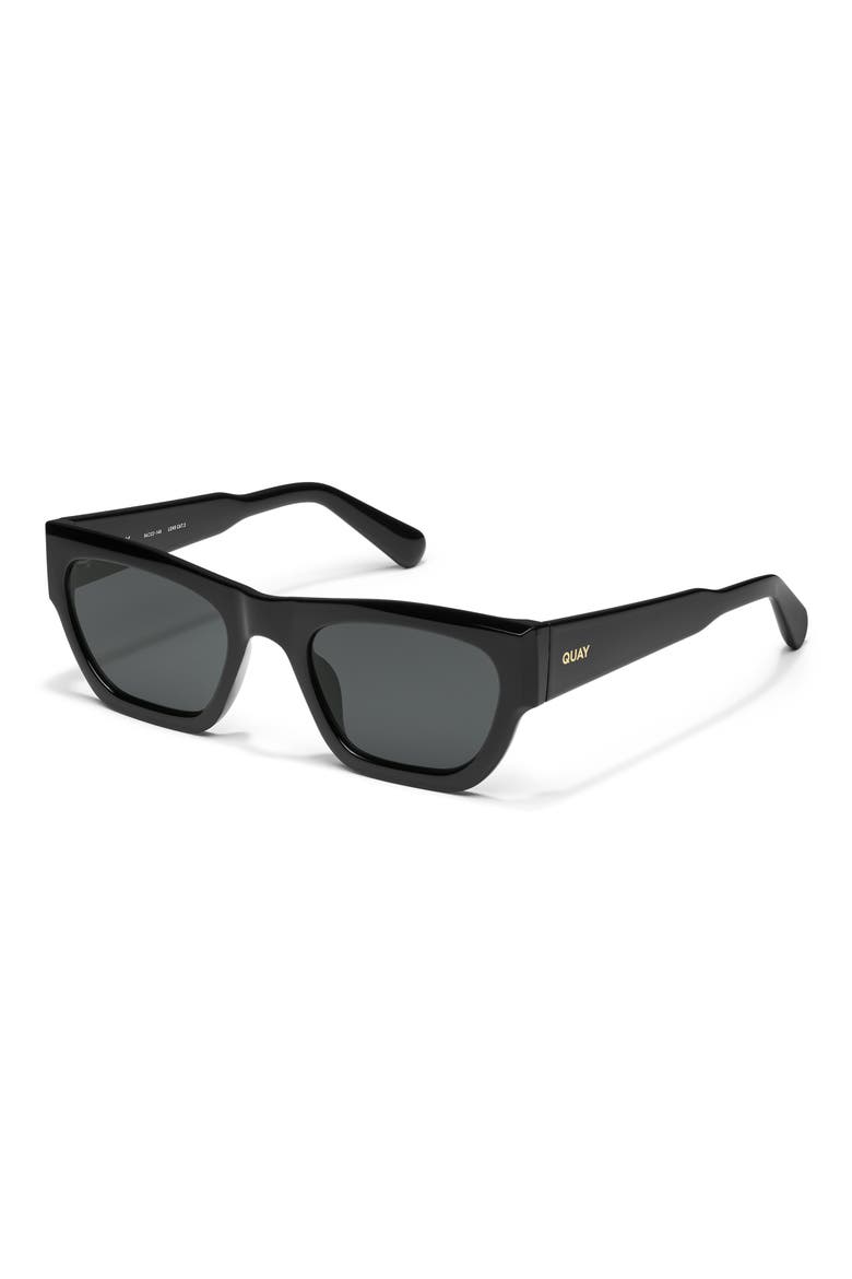 Nice Try 54mm Square Sunglasses, Alternate, color, BLACK/ SMOKE