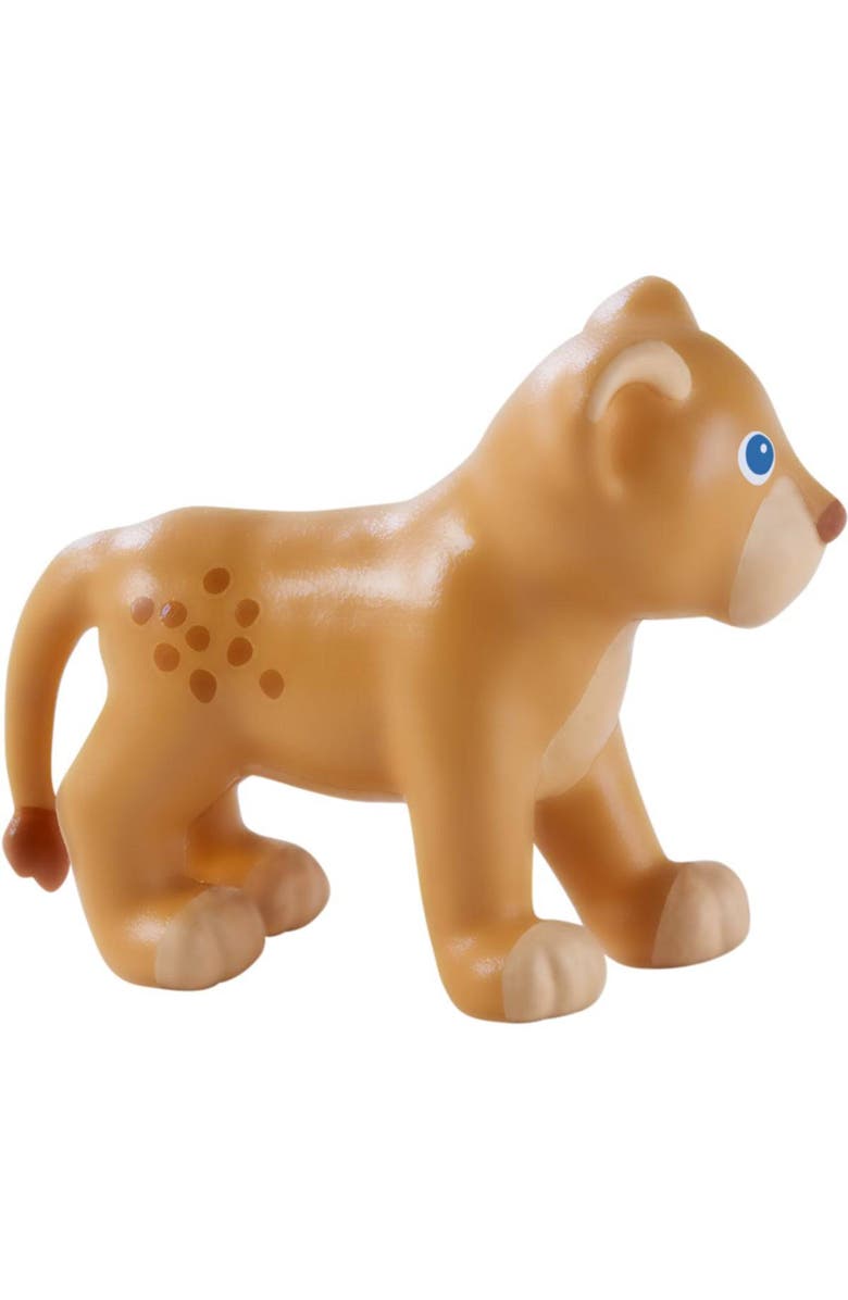 HABA Little Friends Lion Cub - Chunky Plastic Zoo Animal Toy Figure, Alternate, color, Multi