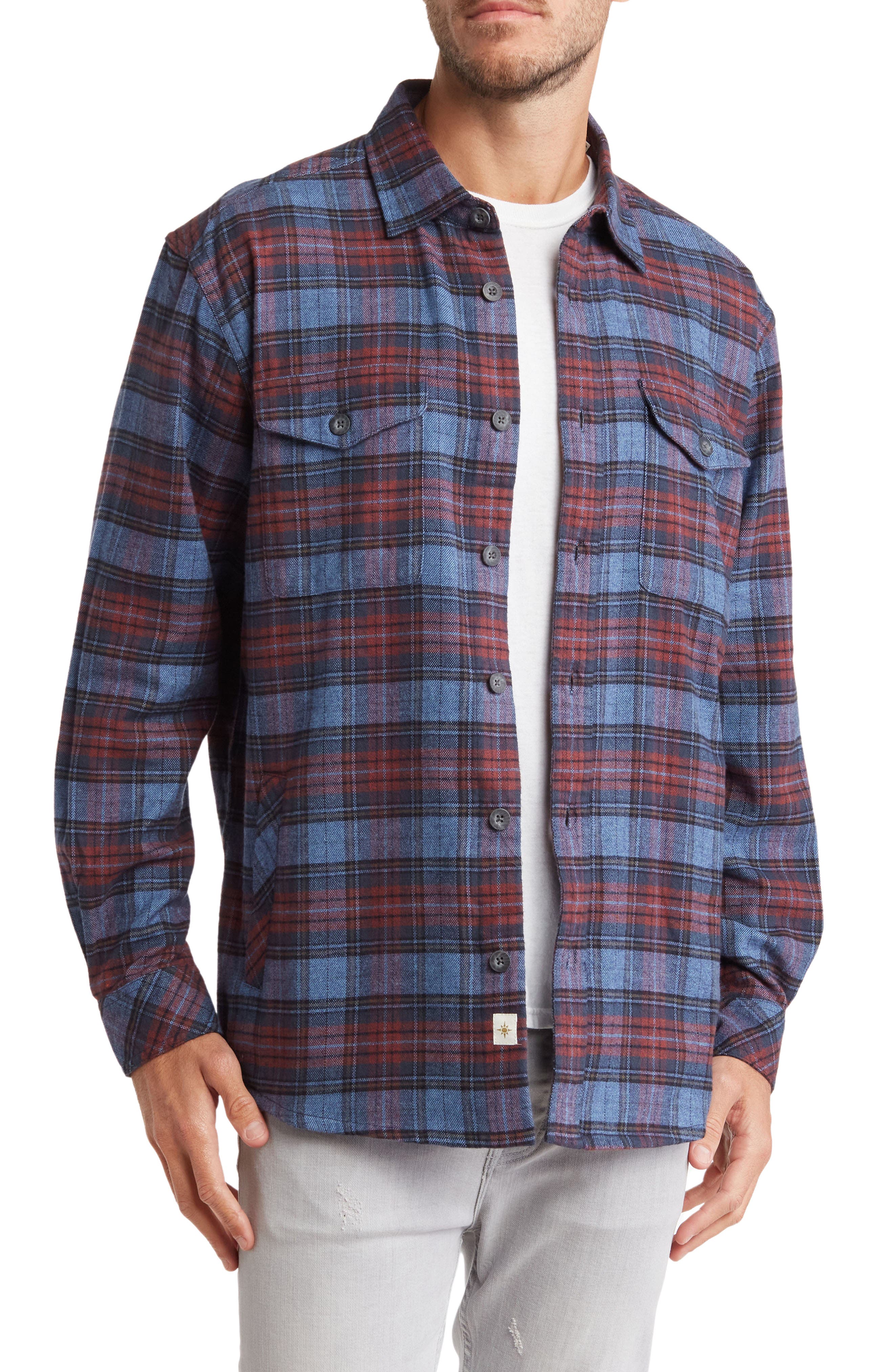 Coastaoro Kendrict Long Sleeve Flannel Shirt Jacket
