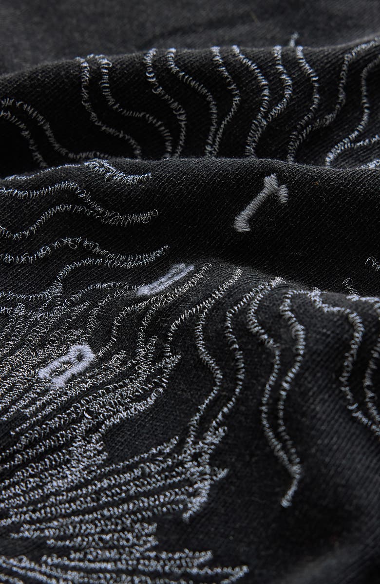 John Varvatos Varvatos Logo Organic Cotton Graphic T-Shirt, Alternate, color, Black