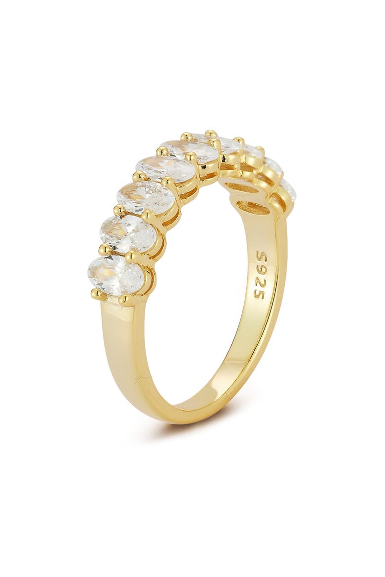 Oval Cubic Zirconia Ring, Alternate, color, GOLD