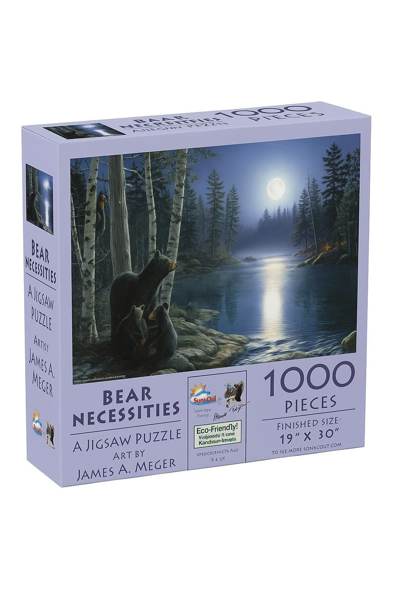 Bear Necessities 1000 piece Jigsaw Puzzle for Adults, Main, color, Multicolor