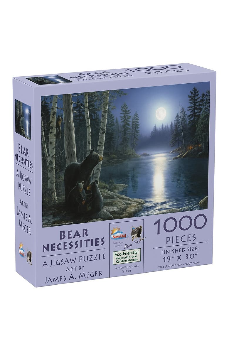 Sunsout Bear Necessities 1000 piece Jigsaw Puzzle for Adults, Main, color, Multicolor