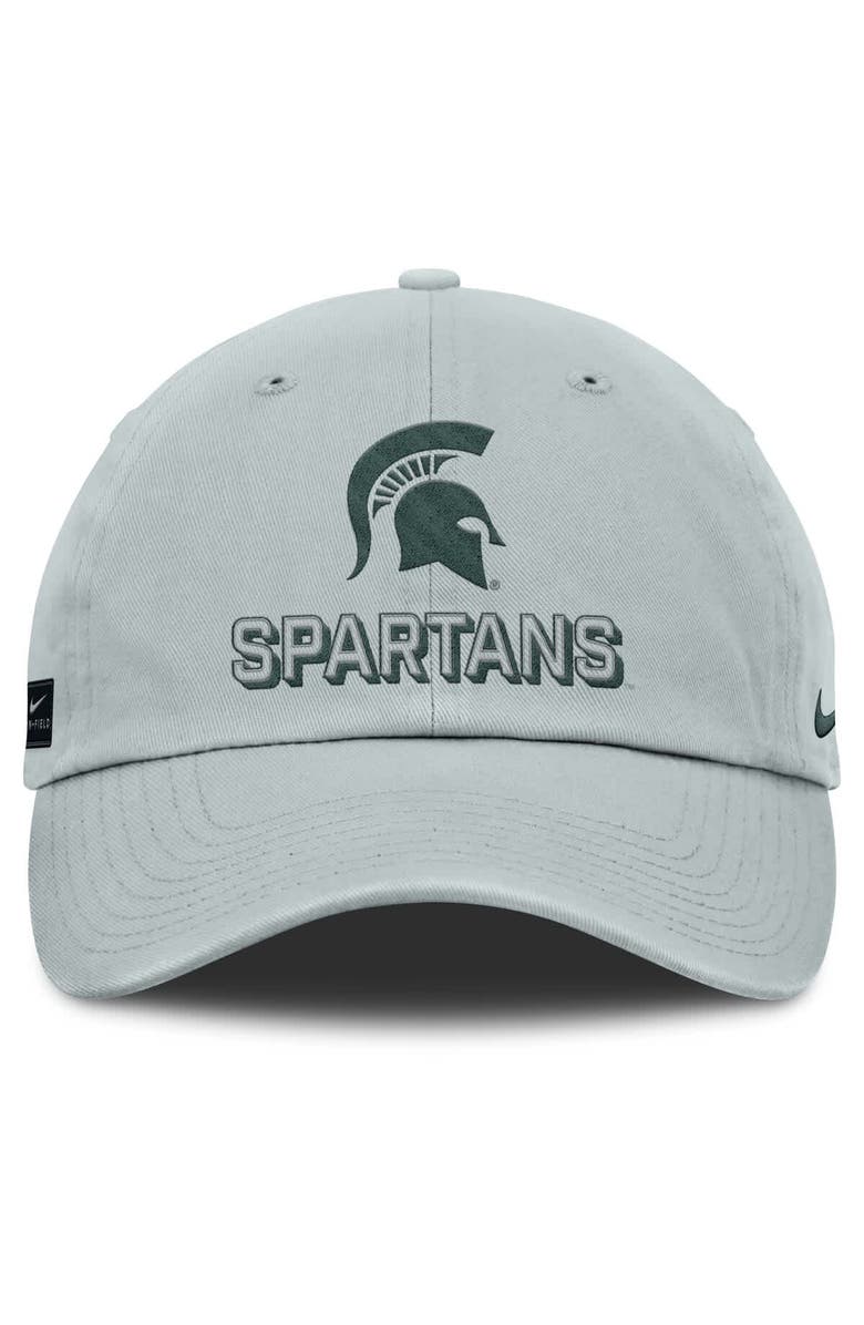 Nike Men's Nike Gray Michigan State Spartans 2025 On-Field Club Adjustable Hat, Alternate, color, Gray