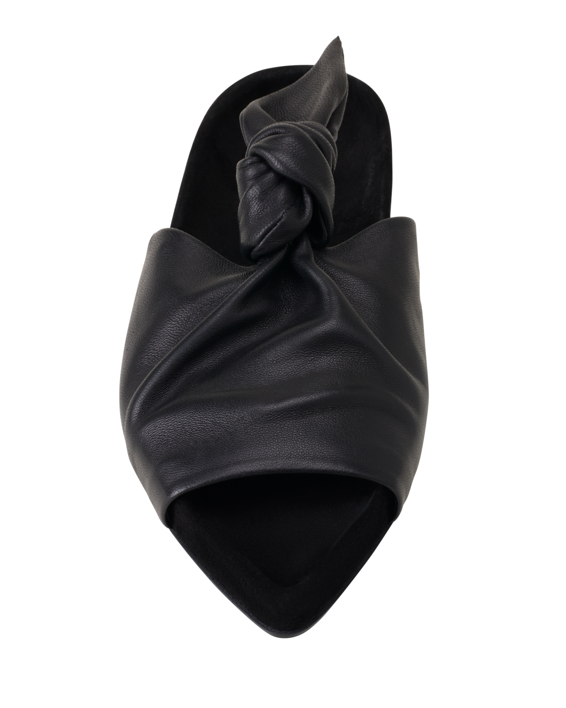 Lanvin Cocoon Flat Leather Mule, Alternate, color, Black